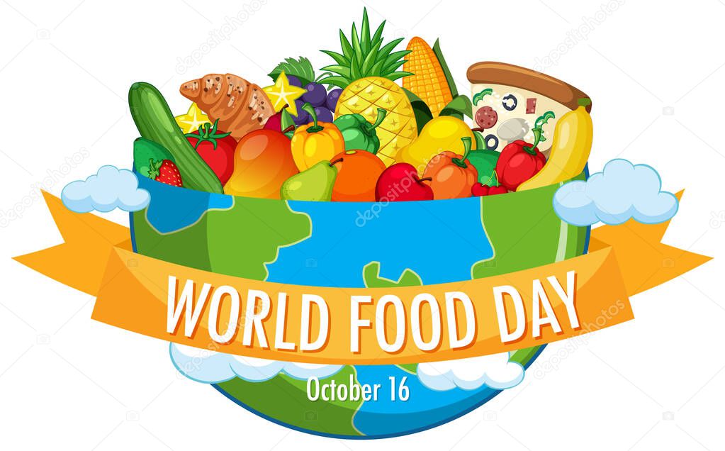 World food day banner  illustration