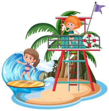 Adadaki çocuklar resimlerini izole etmişler.