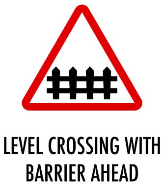 Level Crossing With Barrier Sign Free Vector Eps Cdr Ai Svg Vector Illustration Graphic Art