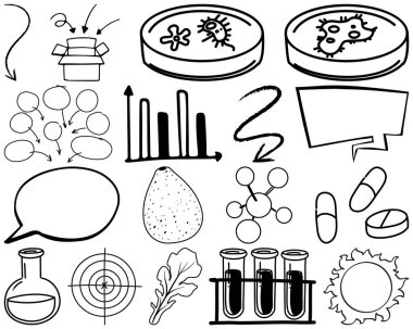 Öge ve sembol el çizimi çizimi çizimi çizimi