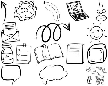 Öge ve sembol el çizimi çizimi çizimi çizimi