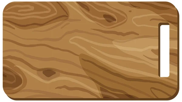 Une Planche Découper Bois Illustration Isolée — Image vectorielle