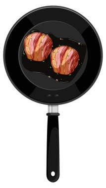 İzole edilmiş resimde kahvaltı.