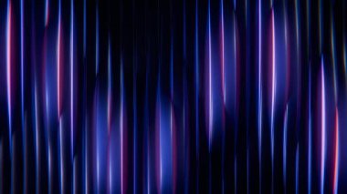 4K dikey hareketli zümrüt yeşil neon çizgiler içeren kusursuz döngü. Pürüzsüz yüzeylerde yukarı ve aşağı akış, teknoloji, bilim veya ekolojik-gelecekçi arka planlar için mükemmel.