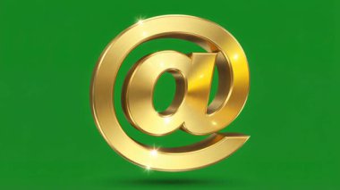 Bir altın 'at' sembolünün çarpıcı üç boyutlu animasyonu, canlı yeşil ekran arkaplanı üzerinde dönüyor.