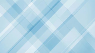 A modern and clean vector background featuring a pattern of translucent blue squares and rectangles arranged diagonally, creating a sense of depth and movement.