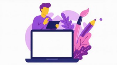 Dijital Araçlar ve Sanatsal Elementlerle Yaratıcı Tasarım Süreci.