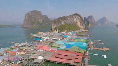 Similan Adaları Tayland Ulusal Parkı 'nda sualtı sarı çizgili balık