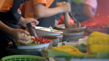 Tayland yemeği, yakın çekim.