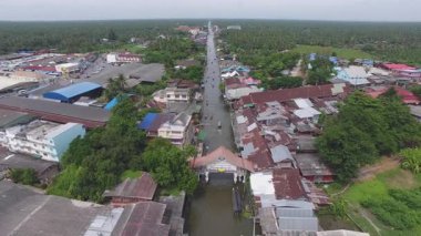 yüzen nehir yüzen pazarı Tayland
