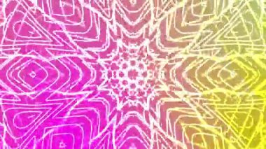 Soyut Dönüşler Kaleydoskop A, Soyut Kaleydoskop Canlandırması canlı renklerle büyüleyici bir dikişsiz döngü yaratıyor, Video Stoku telif hakkı.