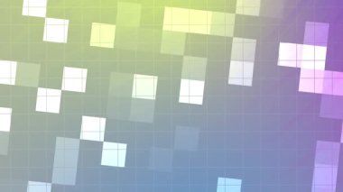 Soyut Twirls Blink Square, Soyut geometrik animasyon gradyan arkaplan ve kare şekilli hareket eden ve akan, serbest telif hakkı hissesi.