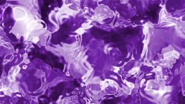 Soyut Plastik Su B, Parıldayan Yansımalar ve Dinamik Hareket Animasyonu ile Soyut Mor Sıvı Yüzey, Stock telif hakkı olmayan video.