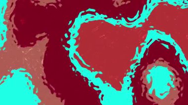 Sıvı Su C 'yi soyutlar, canlı renklere ve yaratıcı görsel dinamik şekillere sahip soyut akışkan sıvı arka plan, Stock telif hakkı olmayan video.