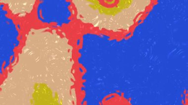 Soyut arkaplan, rengarenk sıvı boyanın soyut animasyonu yüzeye düzgün bir şekilde karışıp akması, Stock telif hakkı olmayan videolar.