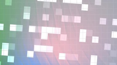 Twirls Blink Square soyutlamaları, soyut animasyon arkaplanı renk eğimli ve hareketli kareler modern tarzda, telif hakkı olmayan hisse senedi.