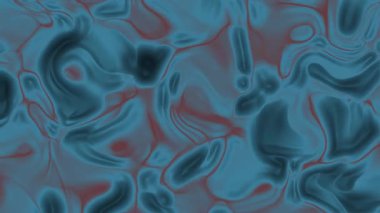 Yaratıcı görseller için mavi ve kırmızı renklerle Soyut Plastik, Soyut sıvı akış arkaplanı, Stock telif hakkı olmayan video.