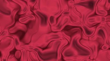 Soyut plastik, soyut kırmızı sıvı akışı, şekil değiştirme ve pürüzsüz, parlak dokular, Video Stoku kraliyet ailesi..