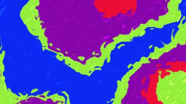 Soyut arkaplan, parlak ve canlı renklerde sıvı efektli soyut hareketli arkaplan, Video Stoku telif hakkı.