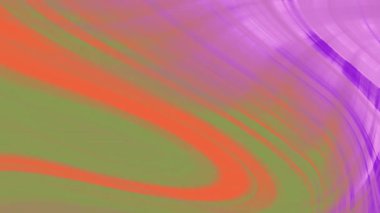 Ekranda turuncu ve mor çizgiler akan soyut Twirl, soyut renkli hareket grafikleri, Stock telif hakkı olmayan video.