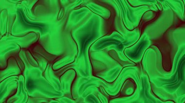 Soyut Plastik, Soyut Yeşil Sıvı ile Kırmızı Damarların Döngüde Kusursuzca Akıp Gidişiyle Büyüleyici.
