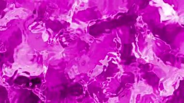 Soyut Plastik Su, Soyut Pembe Sıvı Yüzey Animasyonu Parlak Yansımalar ve Akışkan Hareket Arkaplanı, Telif hakkı olmayan video.