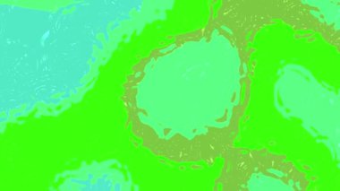 Sıvı Su B, Soyut akışkan şekiller canlı yeşil ve turkuaz renkler modern bir arkaplan oluşturur..