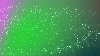 Soyut Dönen Parçacıklar, hareketli bokeh ışıkları ve sanatsal tasarımlar için animasyon parçacıkları olan soyut yeşil arkaplan, telif hakkı olmayan stoklar.