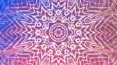 Soyut Dönen Kaleydoskop A, soyut canlandırılmış canlandırılmış kaleydoskop deseni canlı renkler ve simetrik tasarım görselleri, telif hakkı olmayan stoklar.