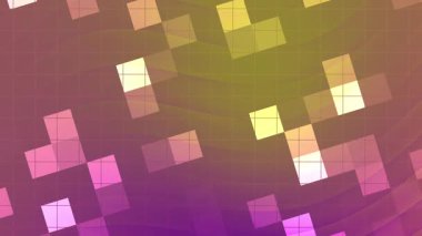 Blirls Twirls Meydanı, Geometrik Şekillerle Soyut Animasyon Arkaplanı ve Değişen Renk Geçişi, Stock telif hakkı olmayan videosu.