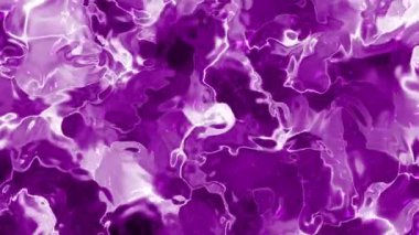 Soyut Plastik Su B, soyut mor sıvı yüzey ışıltılı röfleler, sıvı animasyon arka plan döngüsü, Video Stoku kraliyet ailesi.