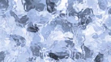 Soyut Plastik Su A, Soyut Mavi Akışkan Hareket Animasyonu Arkaplan Dalgalanmaları ve Yansımaları, Video Stoku krallığı.