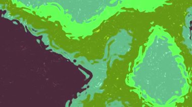 Soyut Sıvı Su B, Soyut Sıvı Kamuflaj animasyonu Yeşil, yeşil, yeşil ve mor arkaplan, Stock telif hakkı olmayan video.