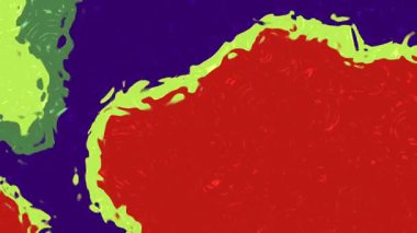 Soyut arkaplan, kırmızı, yeşil ve mor renkli soyut sıvı hareketli arka plan, Video Stok telif hakkı..