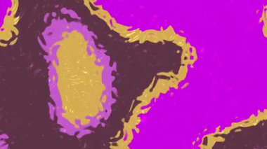 Arkaplan soyut, soyut canlandırılmış sıvı arkaplan, mor ve altın tonlarında hareket eden renkli şekiller, Video Stok telif hakkı.