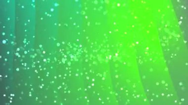 Soyut Dönen Parçacıklar, hareket eden parçacıklar ve yeşil ve gök mavisi renklerinde ışık efektleri ile canlandırılmış soyut arkaplan, telif hakkı olmayan stoklar.