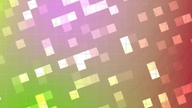 Blink Square soyutlamaları, renkli gradyan ve geometrik şekilli soyut animasyon arkaplanı, Stock telif hakkı olmayan video.