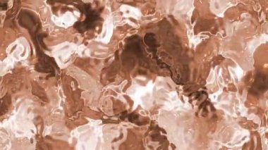 Soyut Plastik Su, Soyut Sıvı Kahverengimsi Akışkan Akış ve Dönen Arkaplan Animasyonsuz Döngü, Telif hakkı olmayan Hisse.