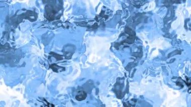 Soyut Plastik Su A, soyut mavi su yüzeyi ışık yansımaları ile güzel bir sıvı arkaplan oluşturur..