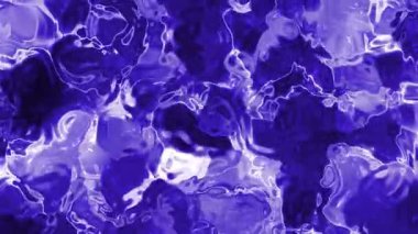 Soyut Plastik Su A, Soyut Mavi Sıvı Yüzey Animasyonu Işık Yansımaları ve Akışkan Hareket Arkaplanı, Stok telif hakkı olmayan video.