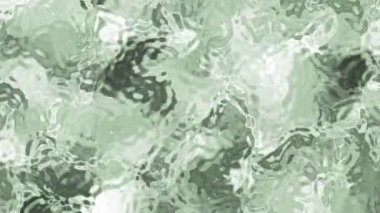 Soyut Plastik Su, Soyut akışkan sıvı zemin, yeşil tonlu ve su yüzeyi hareketli animasyon, Stock telif hakkı olmayan video.