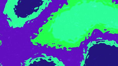 Sıvı Su B 'nin soyutlamaları, canlı yeşil ve mor renkli sıvı şekilli soyut animasyon arkaplanı, telif hakkı olmayan stoklar..