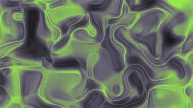 Soyut Plastik, Soyut Yeşil ve Gri sıvı hareketli arkaplan, akışkan, organik şekiller ve dokular, Video Stoku kraliyet ailesi.