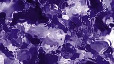 Soyut Plastik Su, Parlak Yansımalı Soyut Mor Sıvı Madde ve Dinamik Hareketli Düz Döngü, telif hakkı olmayan.