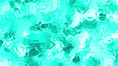 Soyut plastik su, soyut turkuaz su yüzeyi ışık yansımaları rüya gibi ve akışkan bir hareket yaratıyor, Video Stoku kraliyet ailesi..
