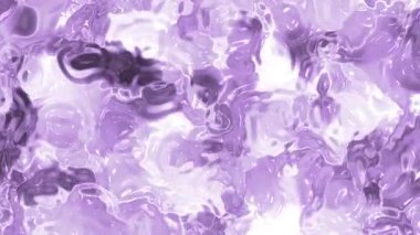 Soyut Plastik Su, Soyut Mor Sıvı Yüzey Kusursuz Döngü Animasyonunda Işık Yansımaları, Stock telif hakkı olmayan video.
