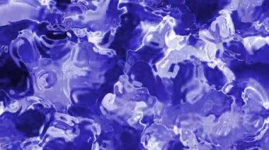 Soyut Plastik Su A, soyut mavi sıvı hareket ediyor ve ışık yansımaları ile kıvrılıyor kusursuz döngü arka plan, telif hakkı olmayan hisse senedi.