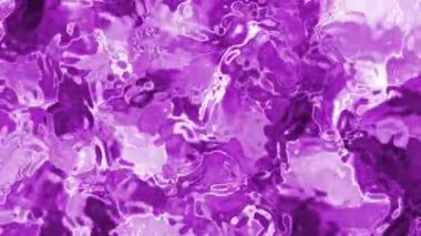 Soyut Plastik Su A, Parlayan Işık Yansımaları ve Sıvı Hareketi ile Soyut Mor Sıvı Yüzey, Video Stoku Krallığı.