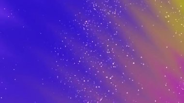 Soyut Dönen Parçacıklar, soyut animasyon arkaplanı, gradyan mavi ve pembe yüzey boyunca hareket eden parçacıklar, Video Stok telif hakkı.