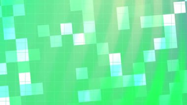 Twirls Blink Square soyut yeşil arkaplan hareketli kareler ve ızgara çizgileri, dinamik hareket tasarımı, telif hakkı olmayan hisse senedi.